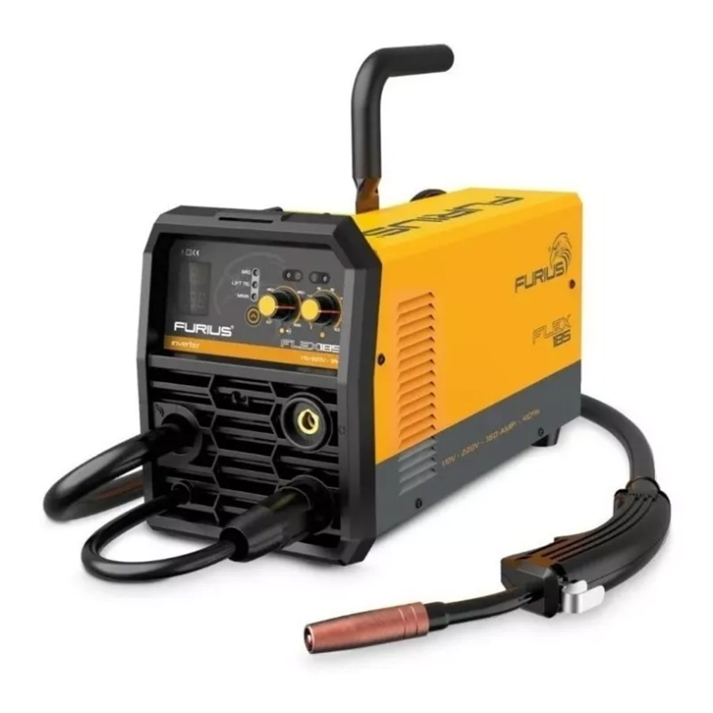 Soldadora Inversora 160a Furius Microalambre flex185.