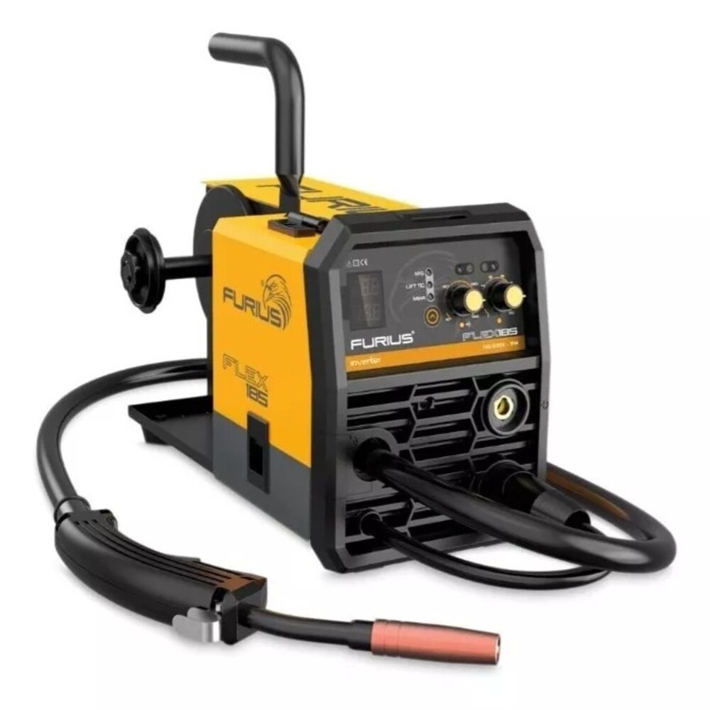 Soldadora Inversora 160a Furius Microalambre flex185.