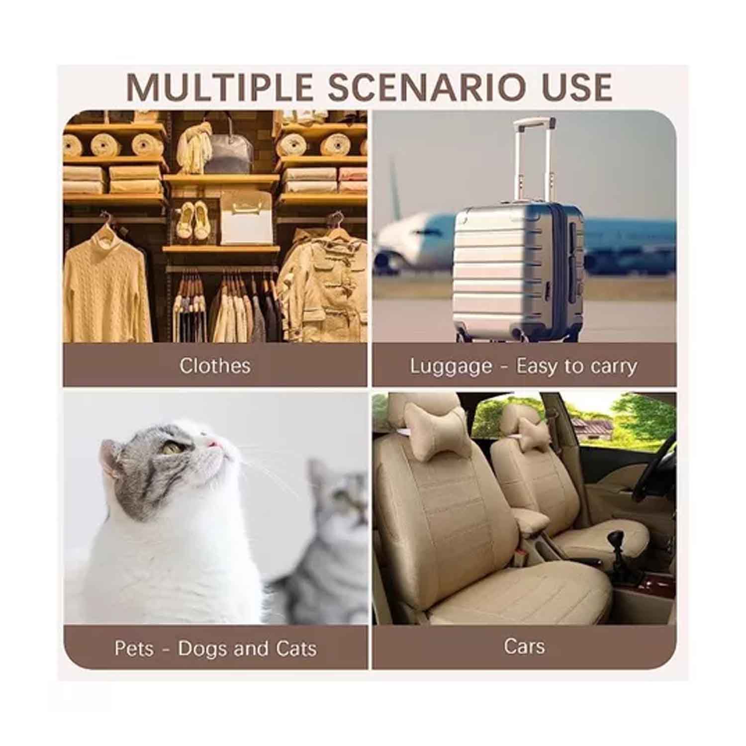 Rodillo Quita Pelusa Compraymas Reutilizable Lavable Quita Pelos Mascotas 