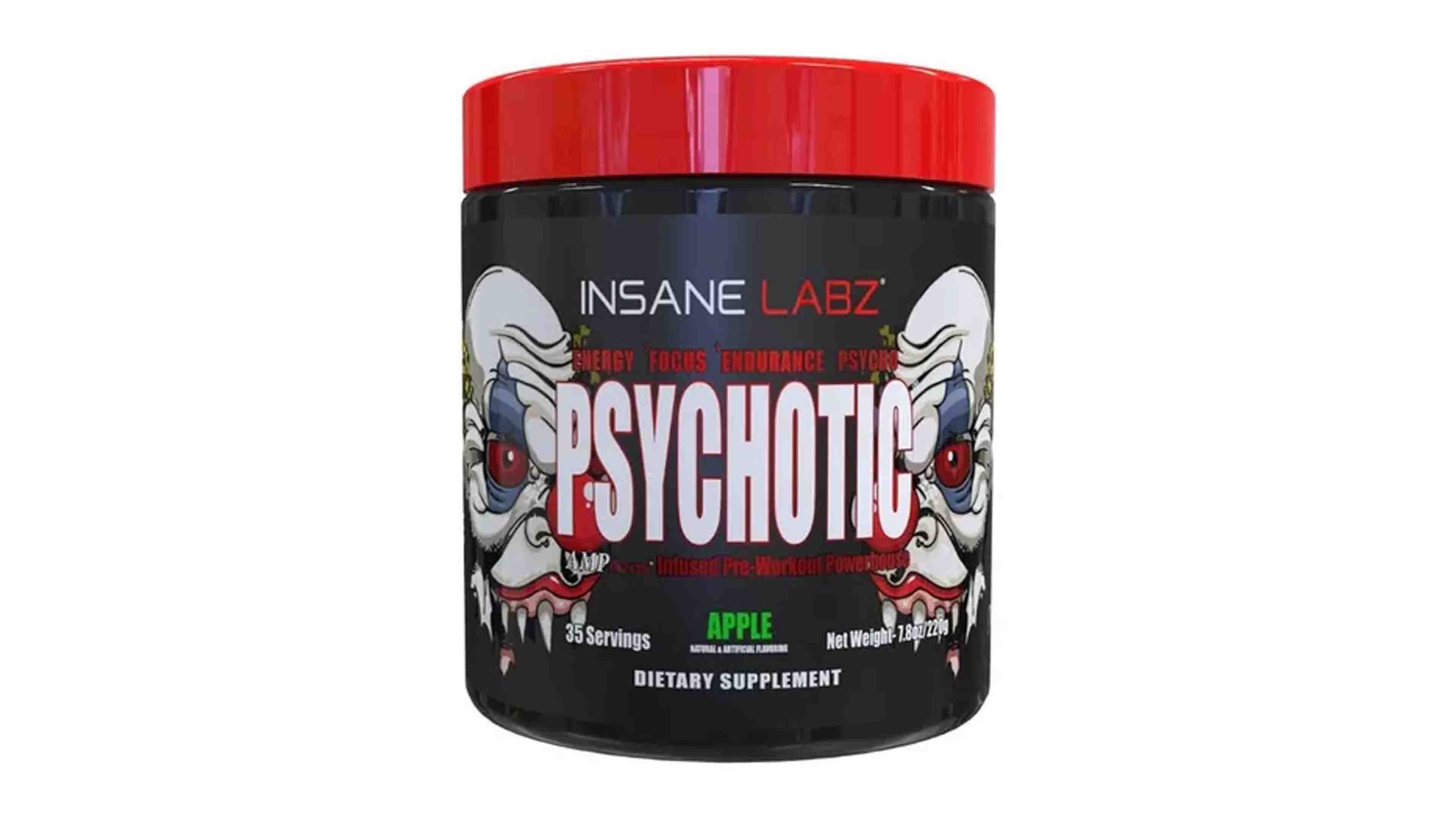 Pre Entreno Psychotic Insane Labz 35 Serv Energia Pre Entreno Manzana