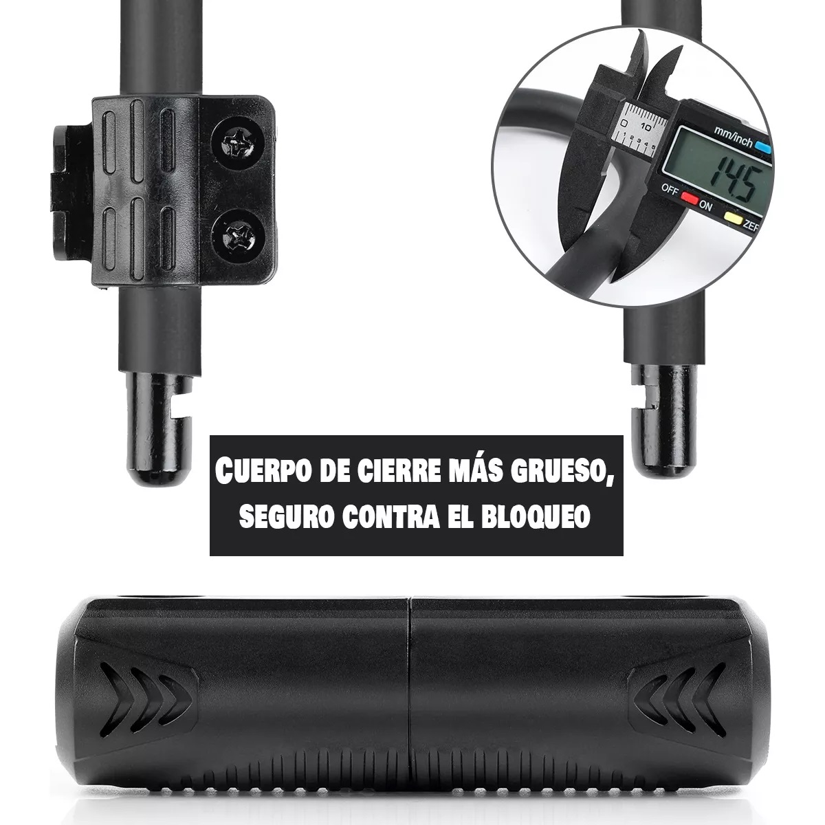 Candado Rigido Tipo U Para Bicicleta Motocicleta +2llaves