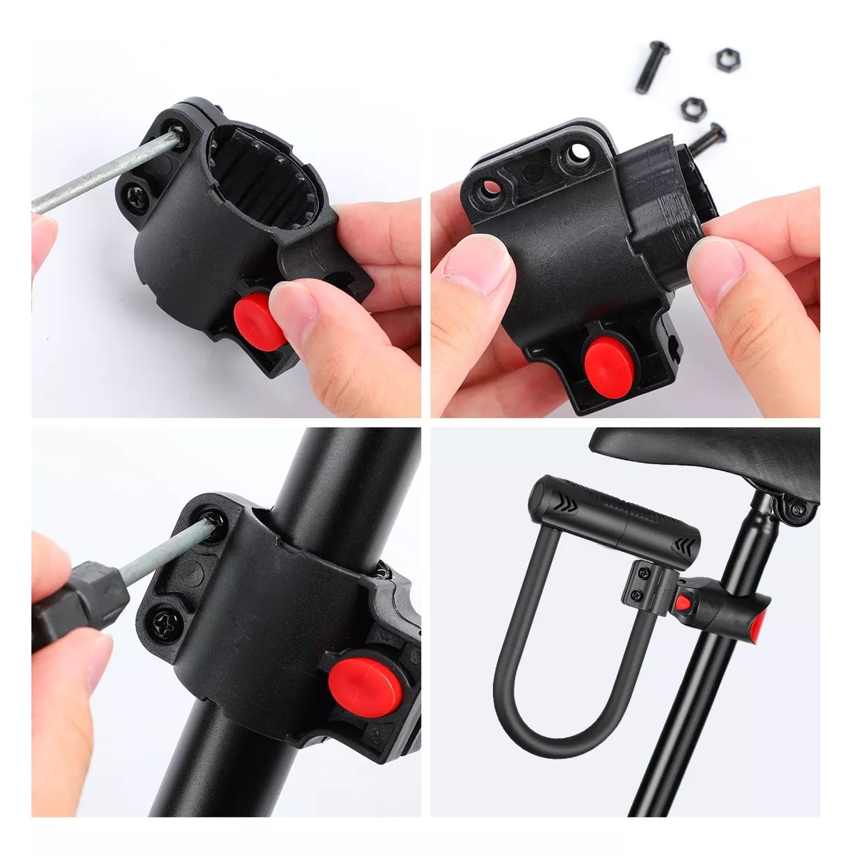 Candado Rigido Tipo U Para Bicicleta Motocicleta +2llaves