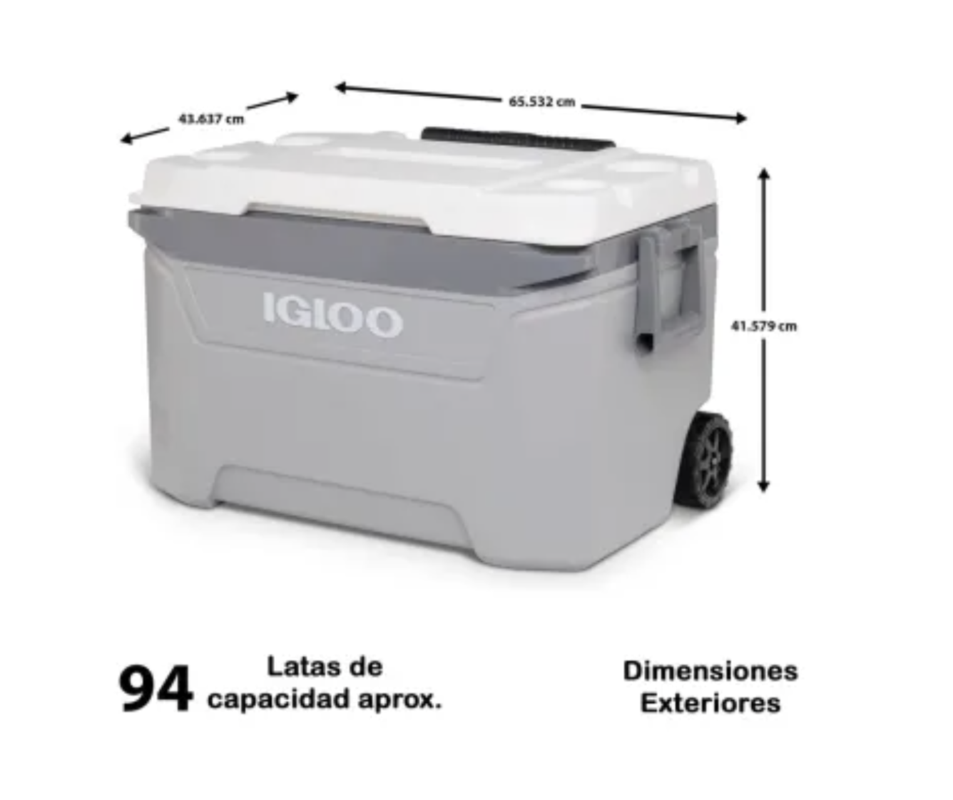 Hielera Rodante Igloo 56L 94 Latas.