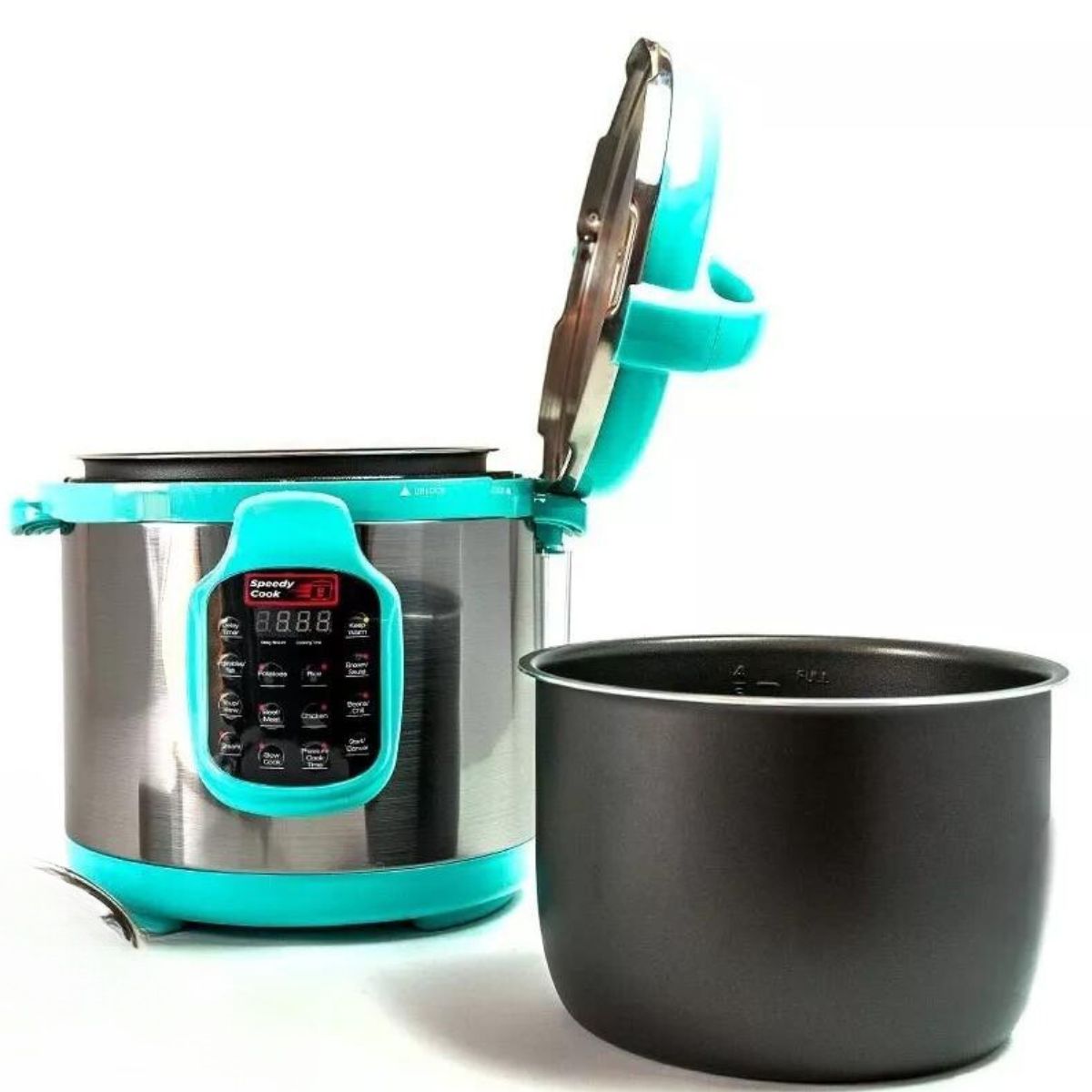 Olla de Presion Speedy Cook Multifuncional 6 en 1 7.7 Litros Turquesa