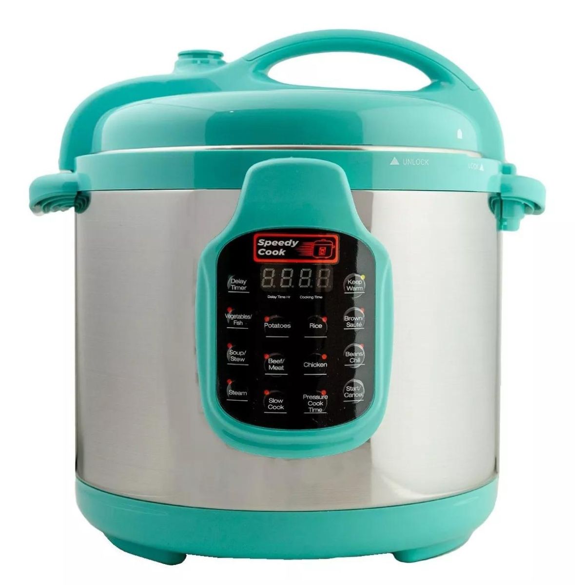 Olla de Presion Speedy Cook Multifuncional 6 en 1 7.7 Litros Turquesa