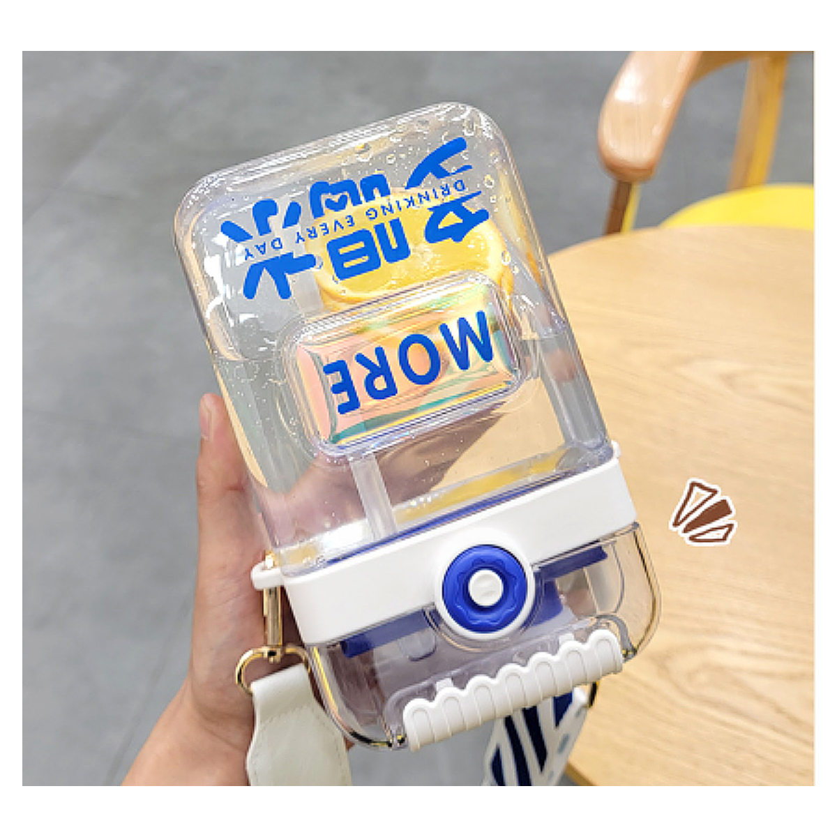 Botella Para Agua con Correa 850 ml.