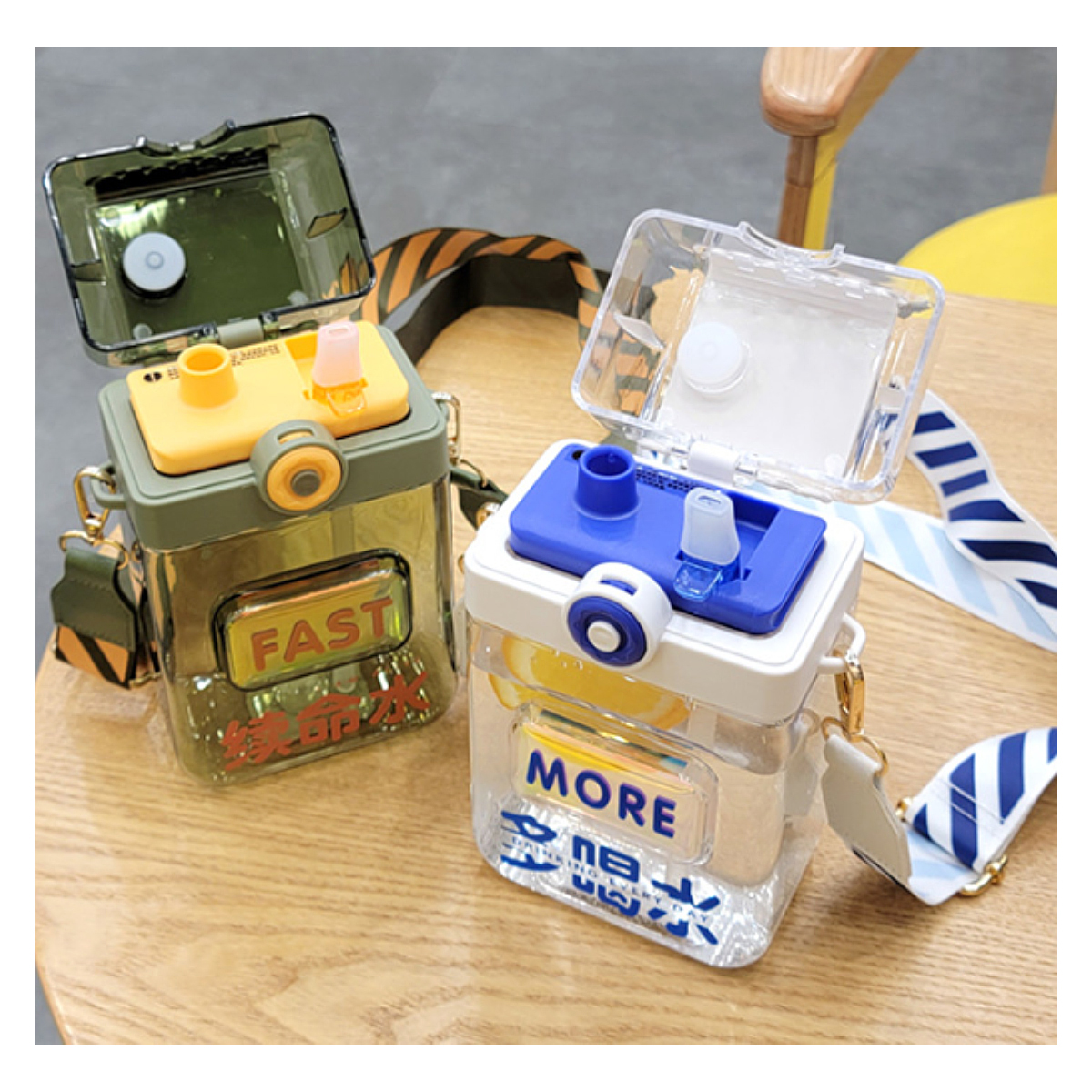 Botella Para Agua con Correa 850 ml.