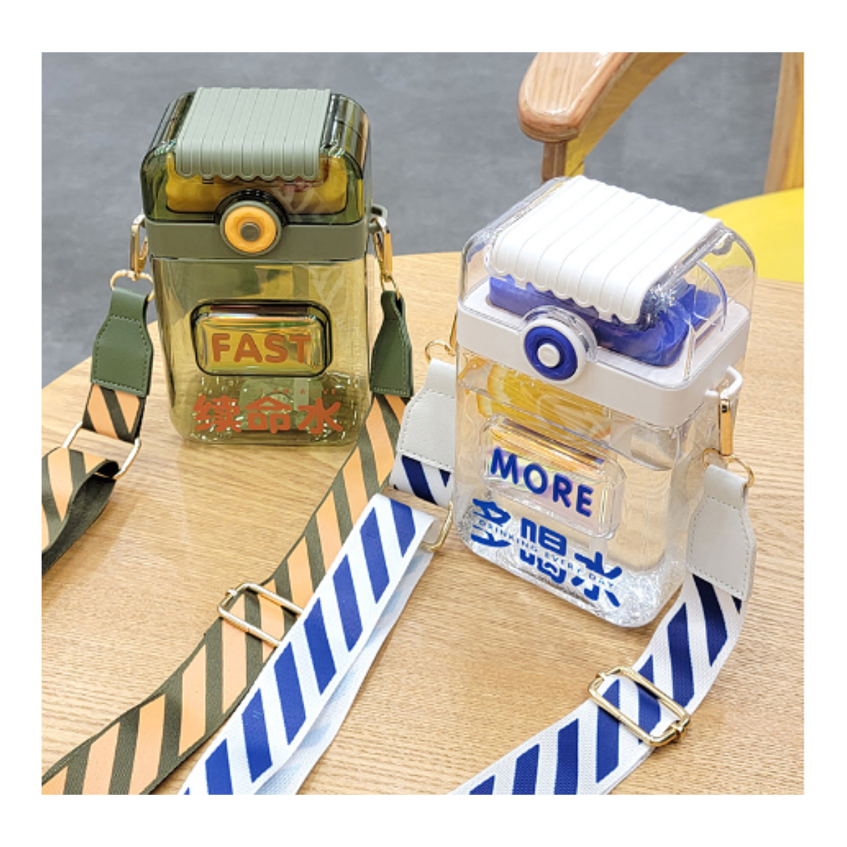 Botella Para Agua con Correa 850 ml.