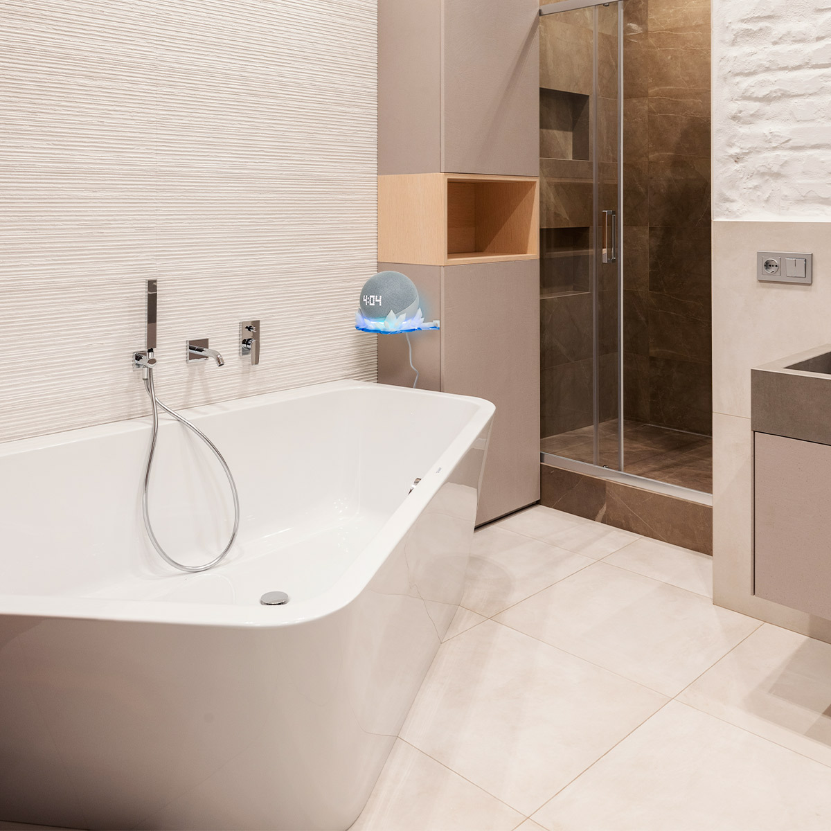 Soporte Para Alexa Echo Dot Tipo Cristales Impremli