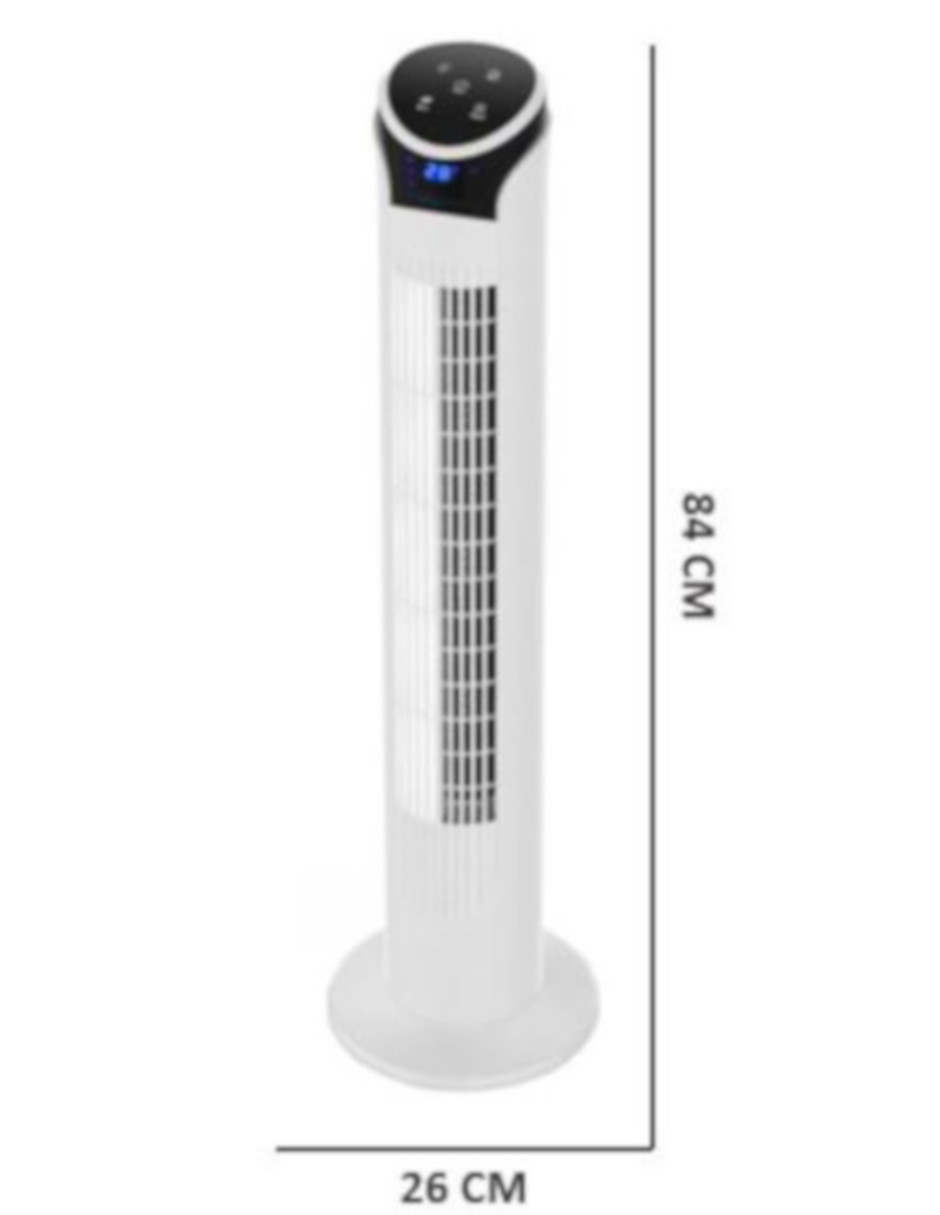 Ventilador WiFI de Torre Inteligente Smart Digital 33" Blue Fan