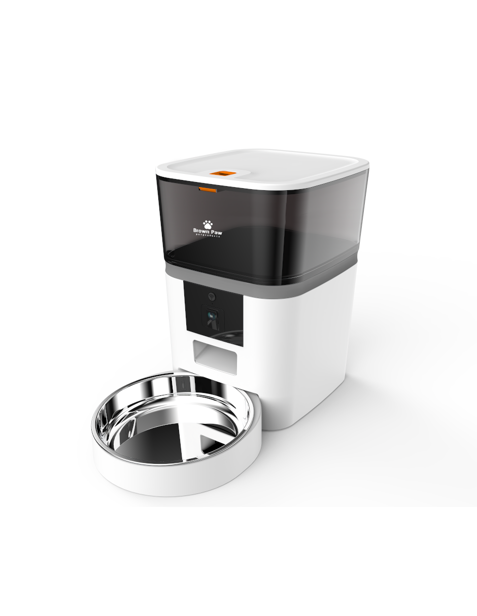 Dispensador de Alimento para Mascotas Wifi Cámara Inteligente Smart 4 Lts Brown Paw
