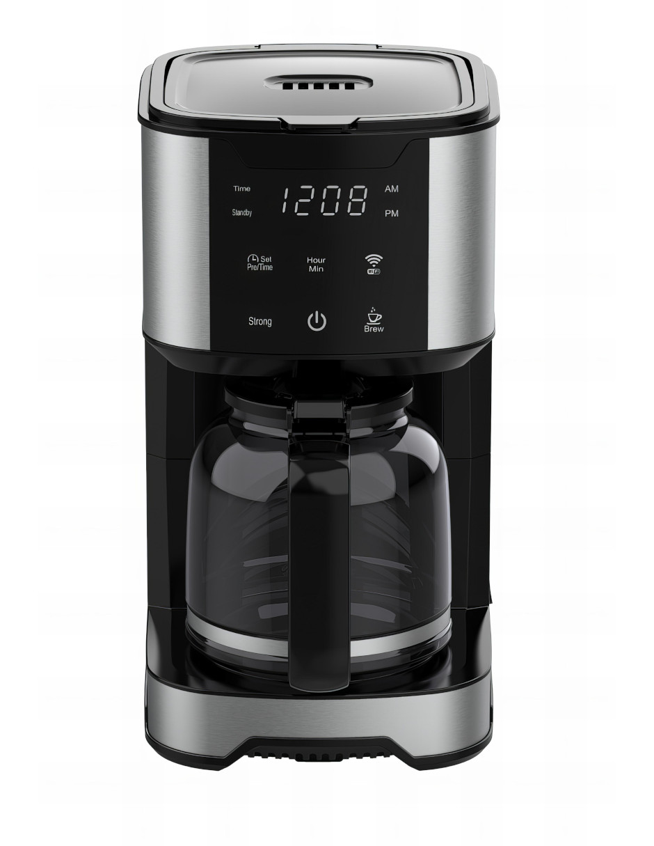 Cafetera Wifi Inteligente Smart Digital 12 Tazas Pink Garlic.