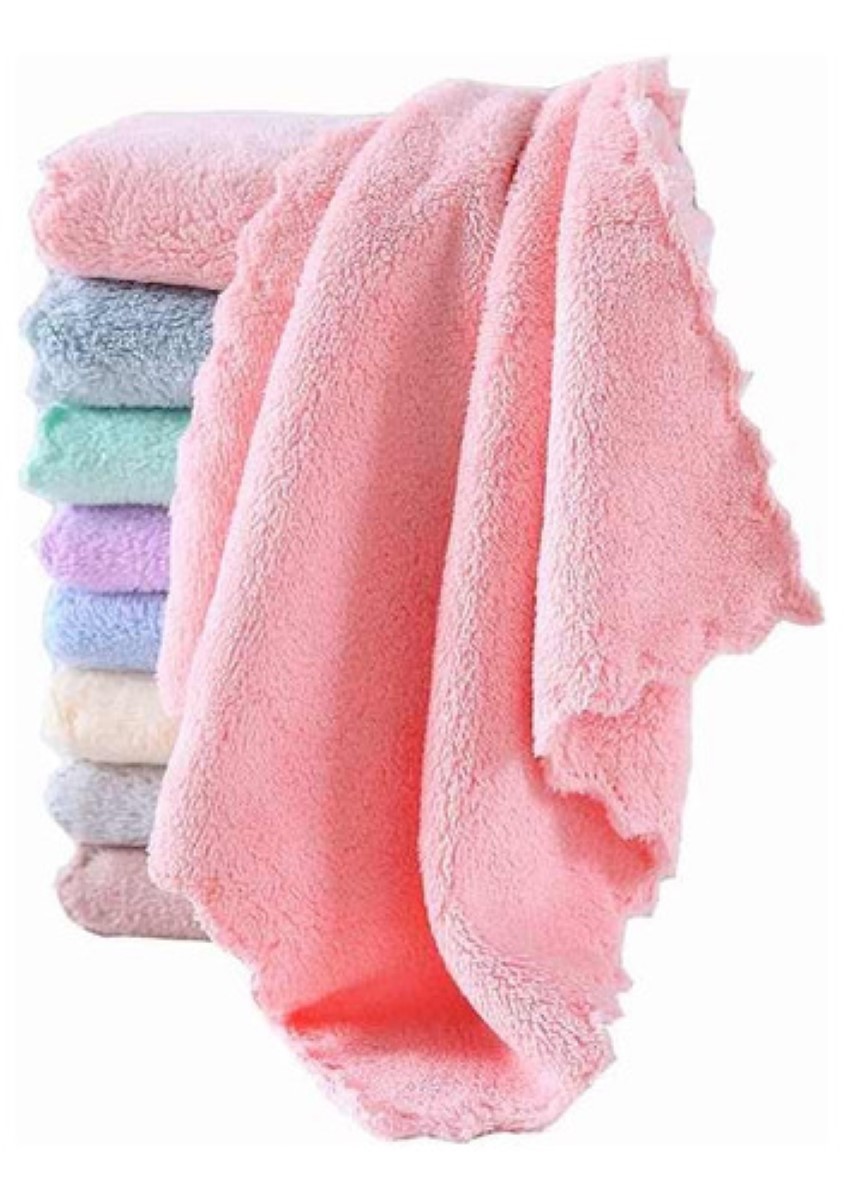 Toalla De Manos Absorbente De Microfibra Diseño Kawaii 20pzs colores