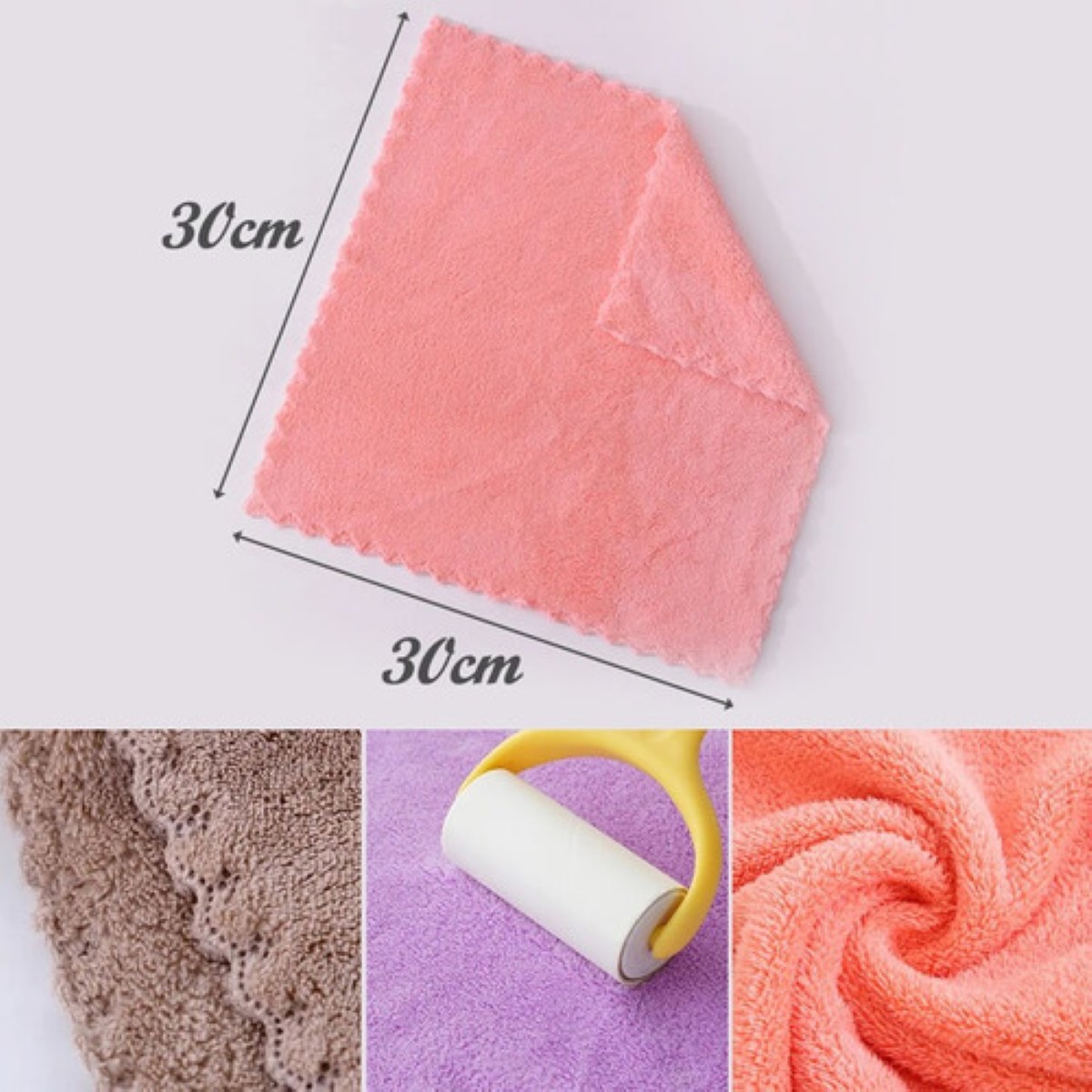 Toalla De Manos Absorbente De Microfibra Diseño Kawaii 20pzs colores