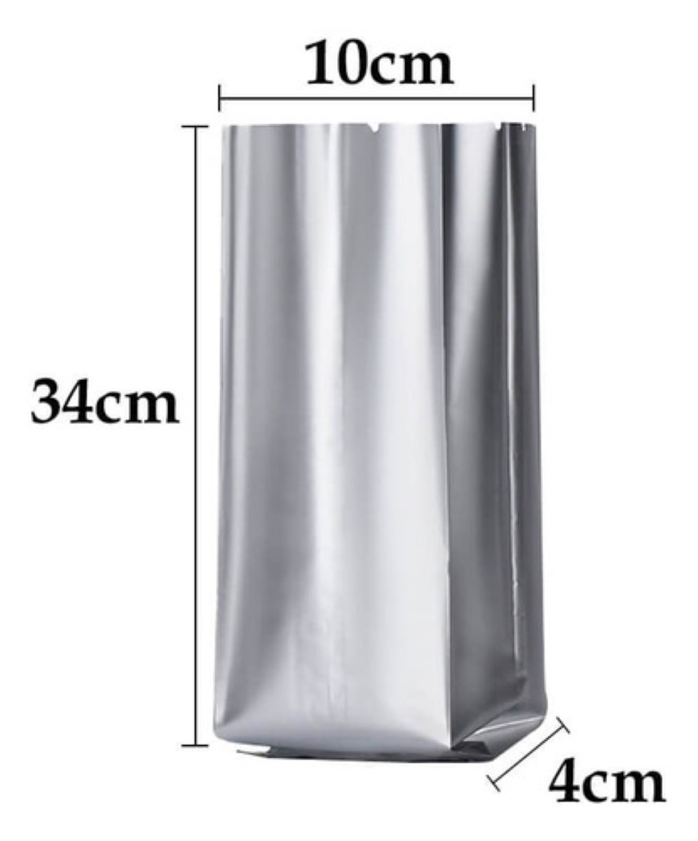 Bolsas Metalizadas De 500 Gramos Café Semillas Alimentos plata