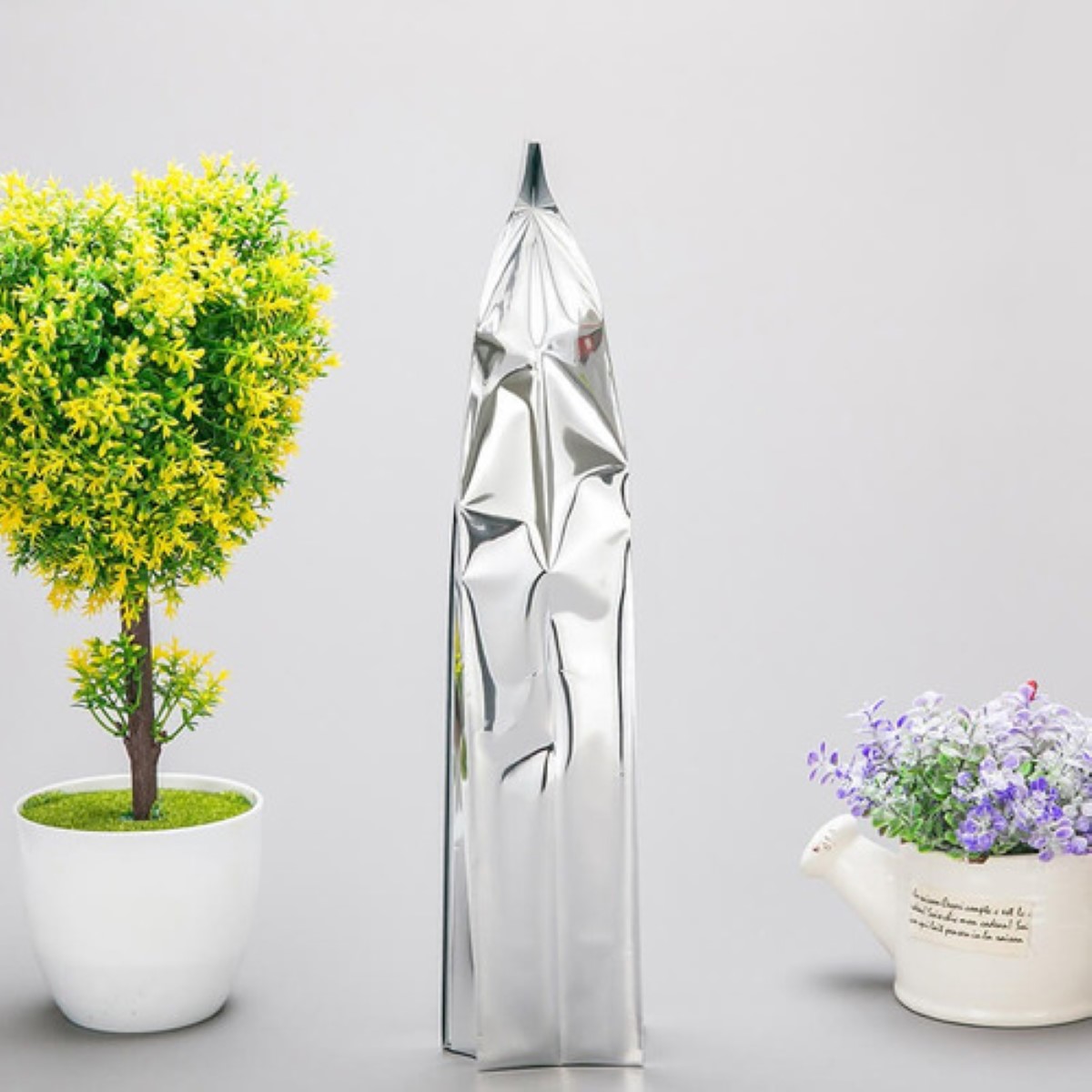 Bolsas Metalizadas De 500 Gramos Café Semillas Alimentos plata