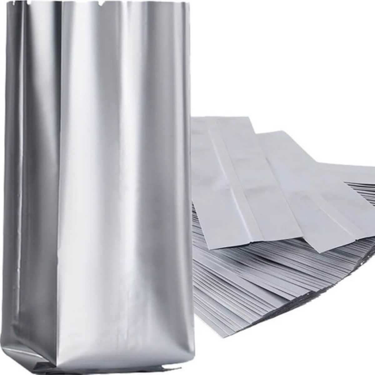 Bolsas Metalizadas Polietileno Triple Café/alimentos 250g plata