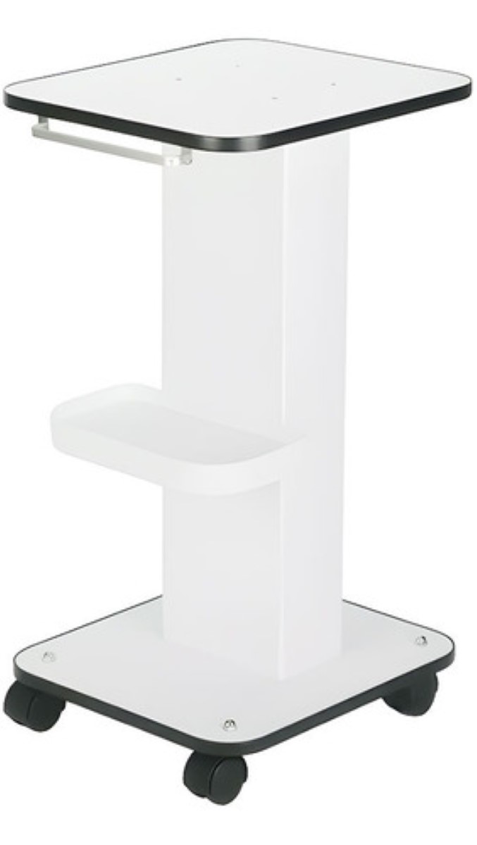 Blanco Mesa Asistencia Spa Carrito Asistencia Estética blanco