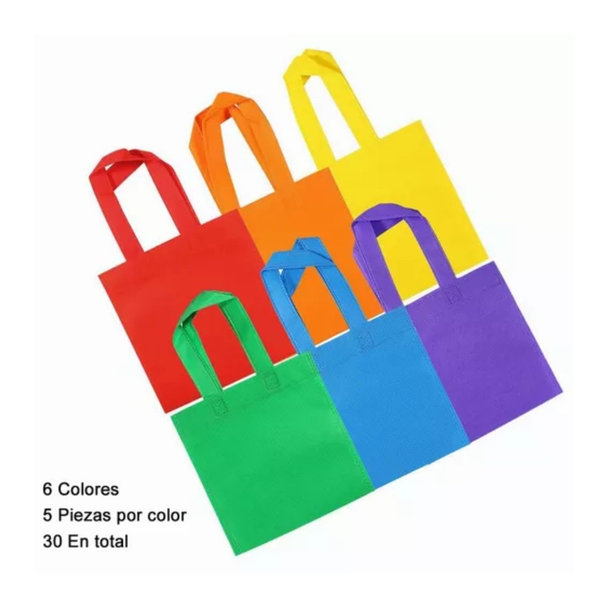 30 Mini Bolsas Ecológicas Para Dulce Bolsas Tejidas 20x20cm COLORES