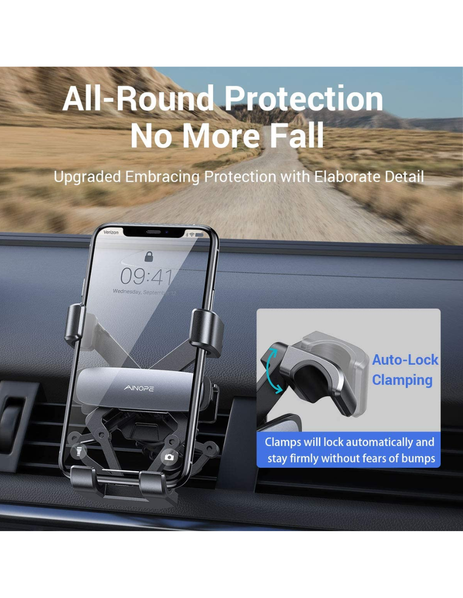 Soporte de Celular para Ventila de Auto Ultra Resistente Mecanico