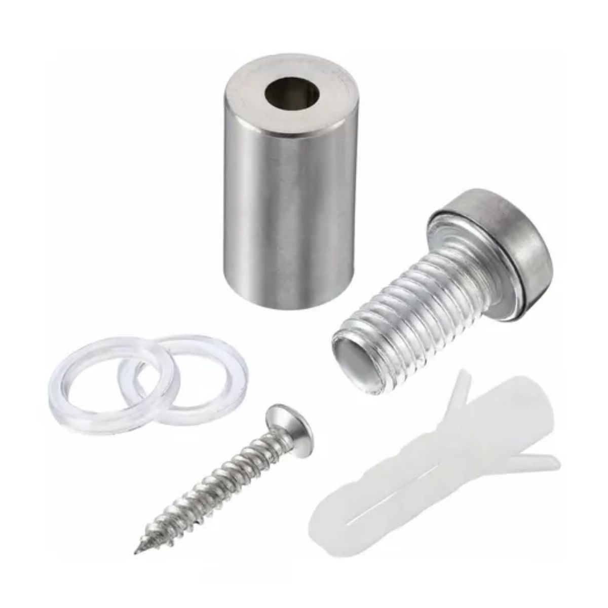 10pcs Chapetones De 19x25mm Para Montaje De Herrajes Vidrio gris 