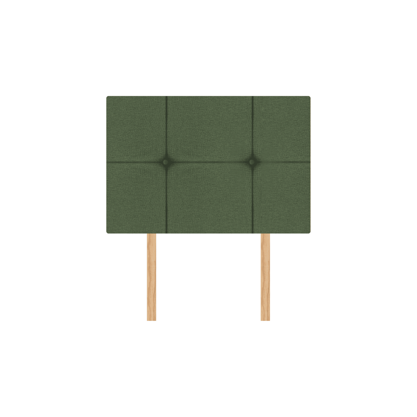 Cabecera Individual Cuadro Grande Económica Msi 2 Cojines - Verde