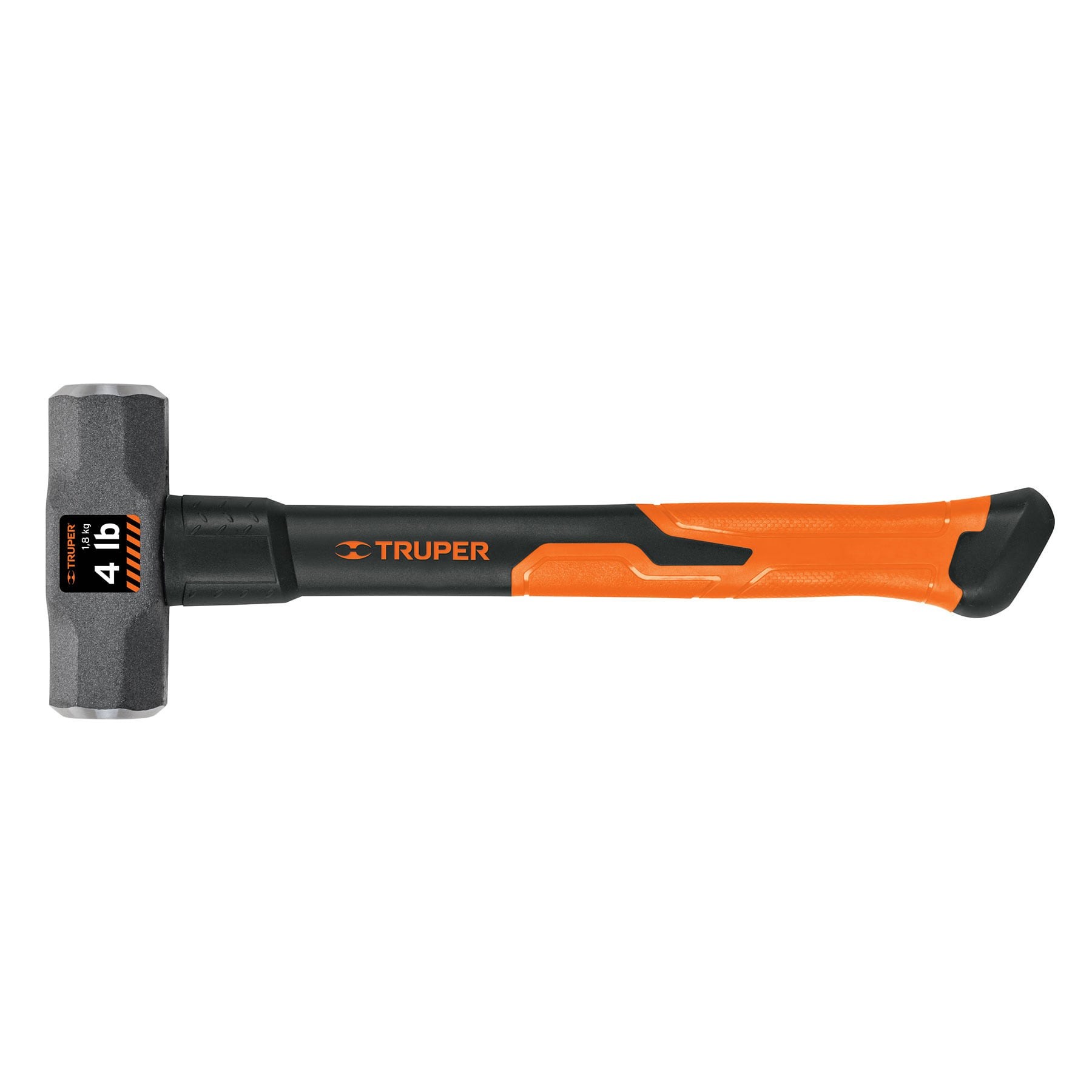 MARRO OCTAGONAL 4 LB, MANGO DE FIBRA DE VIDRIO 14", TRUPER 16536