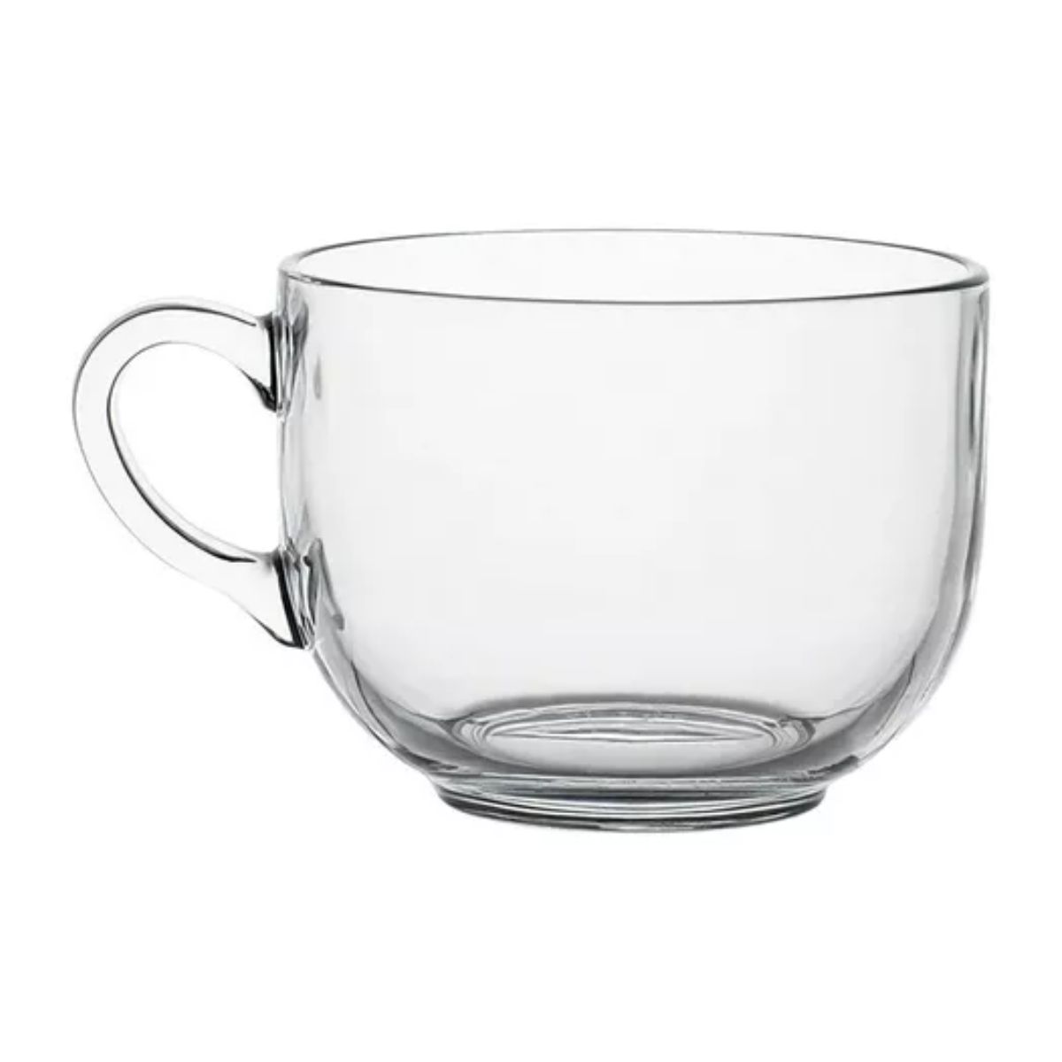 12 Taza Grande Vidrio Para Café O Capuchino 470ml Jumbo transparente 