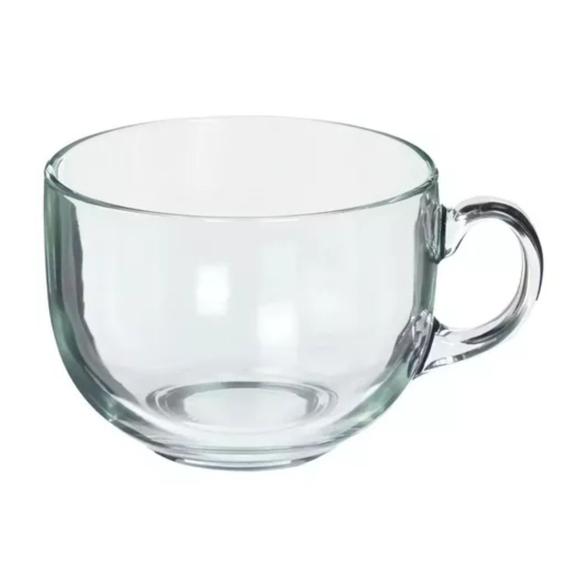 12 Taza Grande Vidrio Para Café O Capuchino 470ml Jumbo transparente 