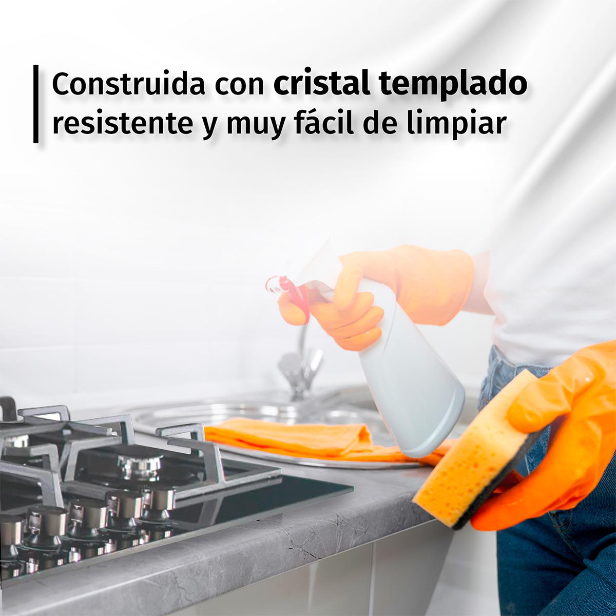 Parrilla A Gas Empotrable BARELLA Supra De 45cm Con 3 Quemadores