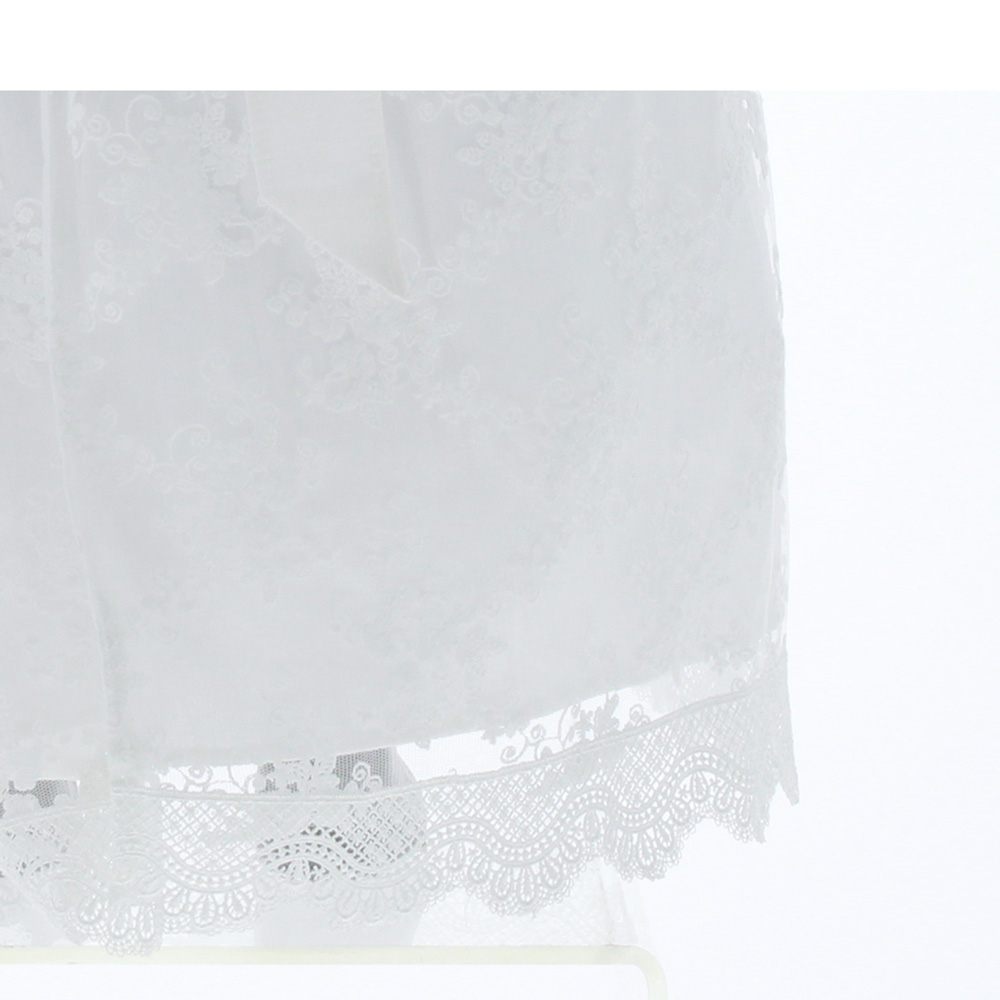 Vestido para Bautizo NIña Blanco 3544 0 a 2 Años.