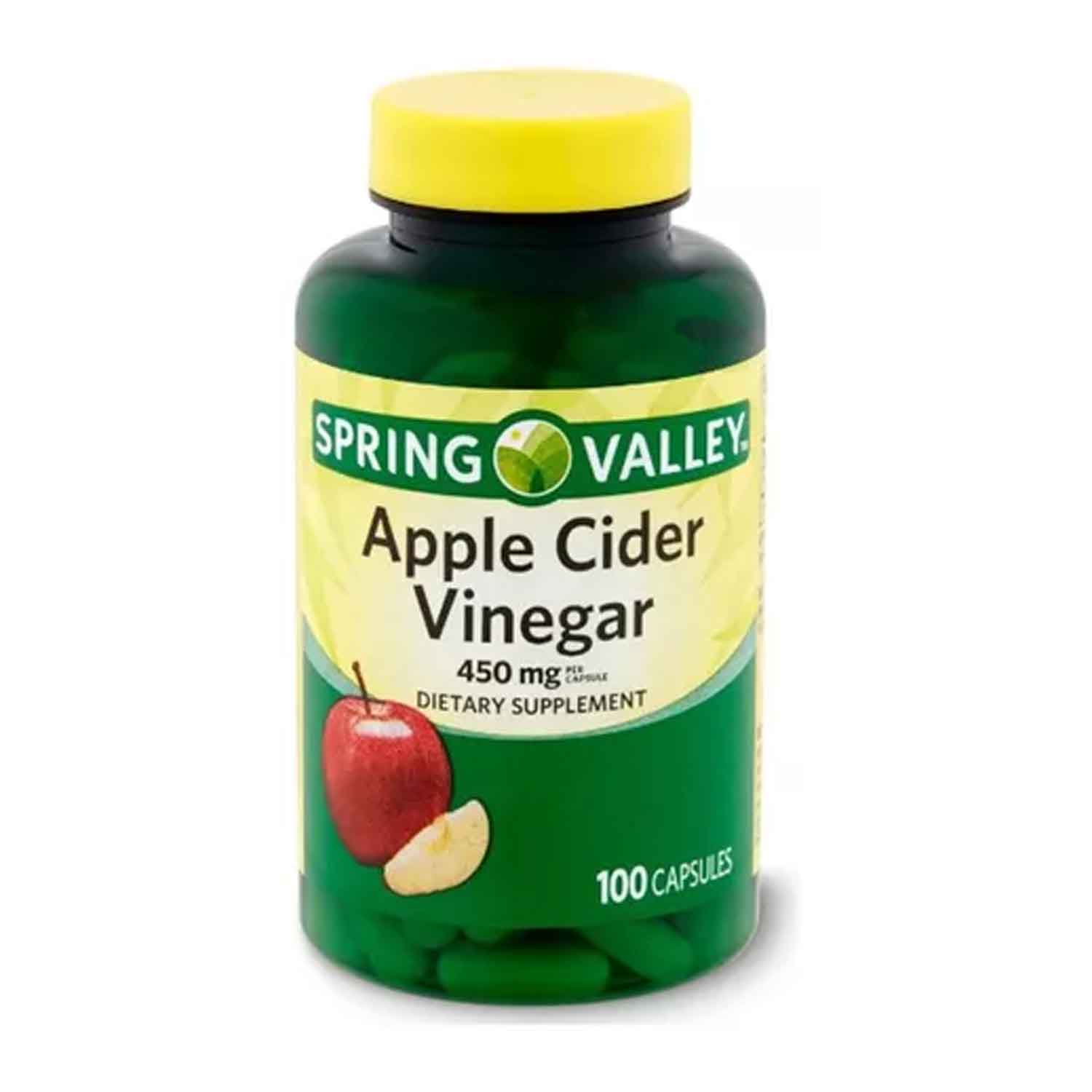 Vinagre Sidra De Manzana 450mg Spring Valley 100 caps Apple Cider 