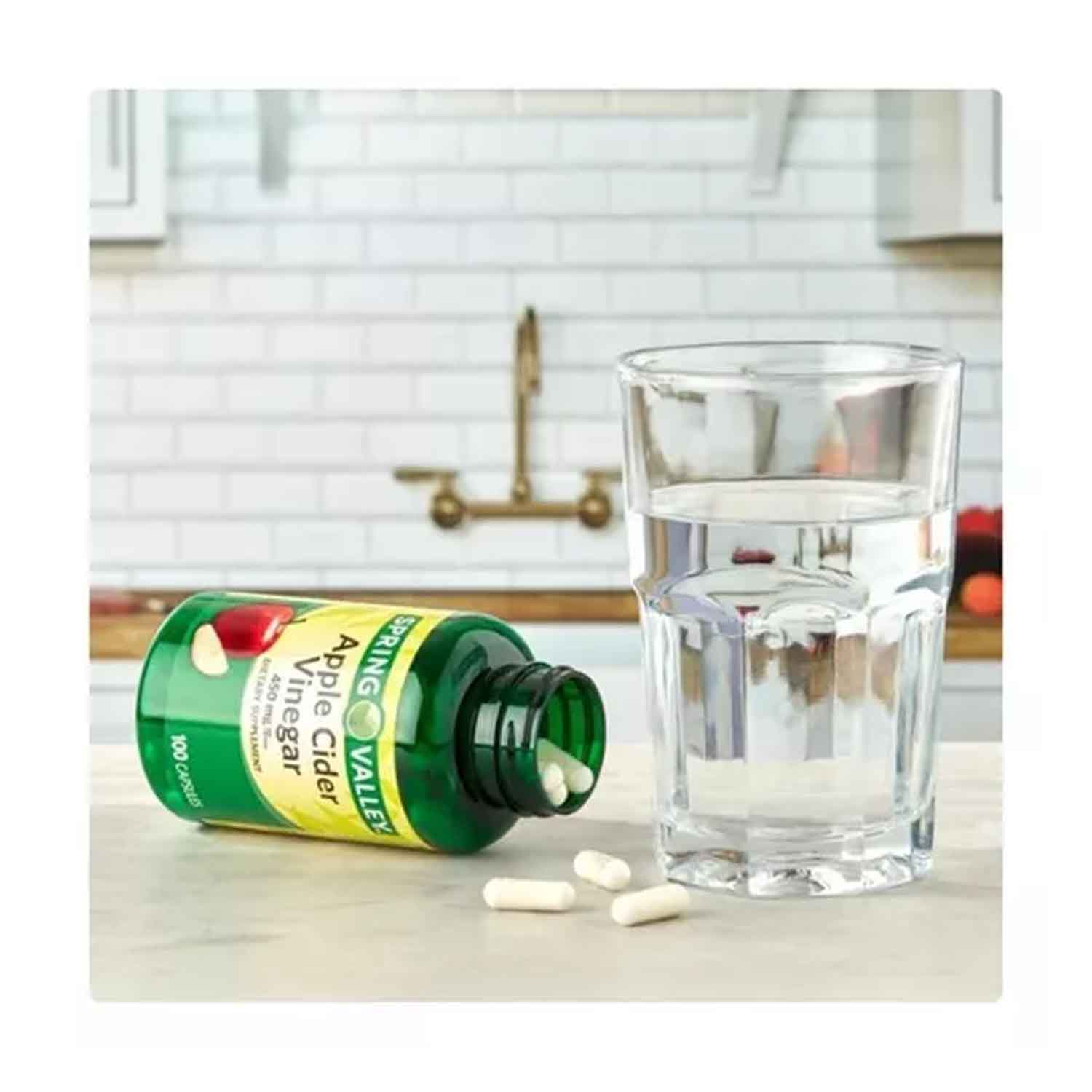 Vinagre Sidra De Manzana 450mg Spring Valley 100 caps Apple Cider 