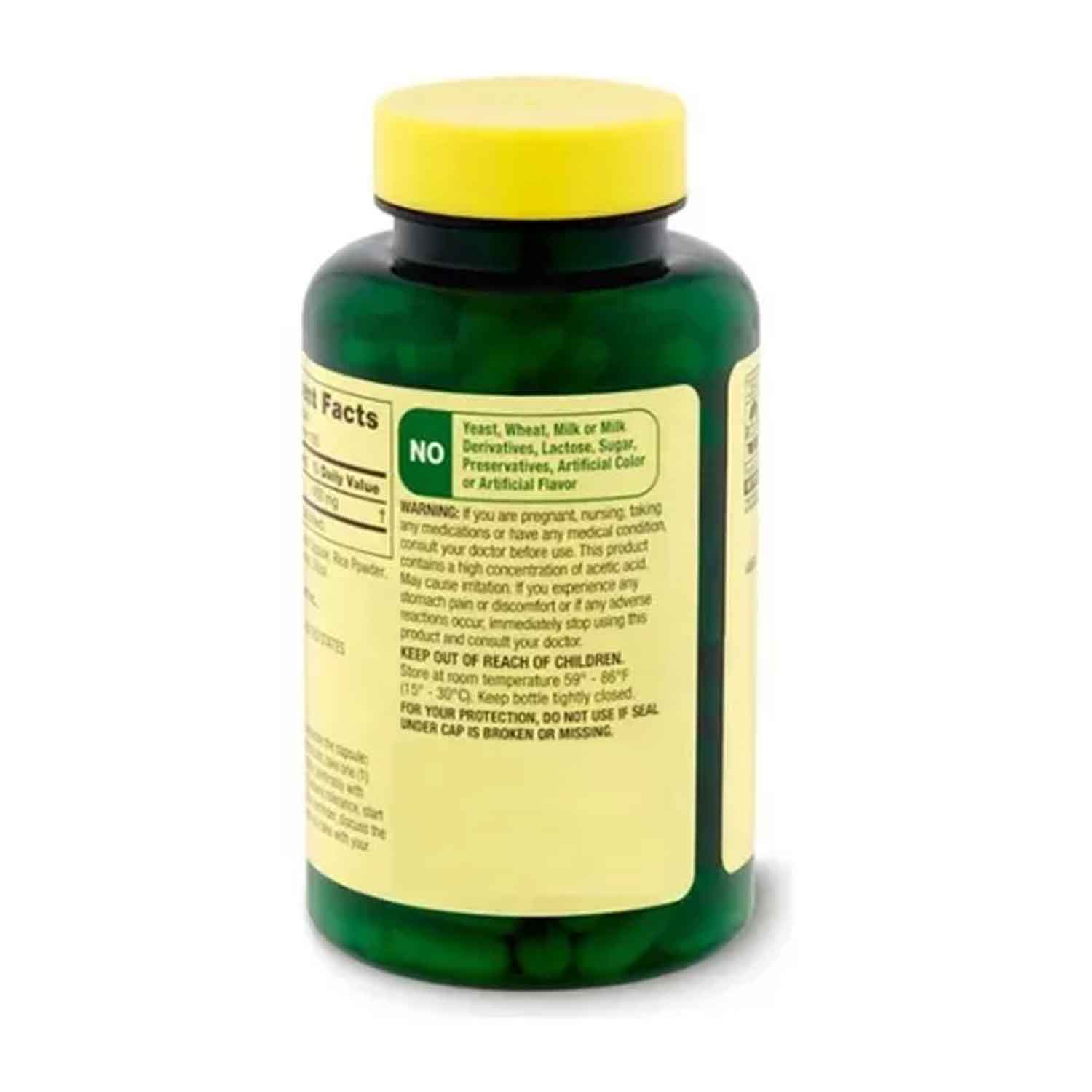 Vinagre Sidra De Manzana 450mg Spring Valley 100 caps Apple Cider 