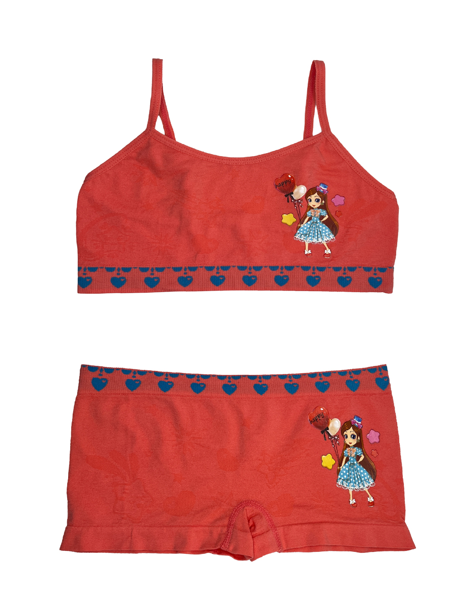 Coordinado niña paquete con 6 Sets De Diferentes Colores.