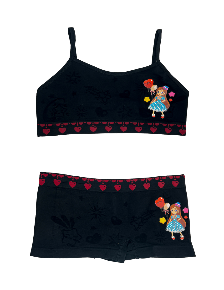 Coordinado niña paquete con 6 Sets De Diferentes Colores.