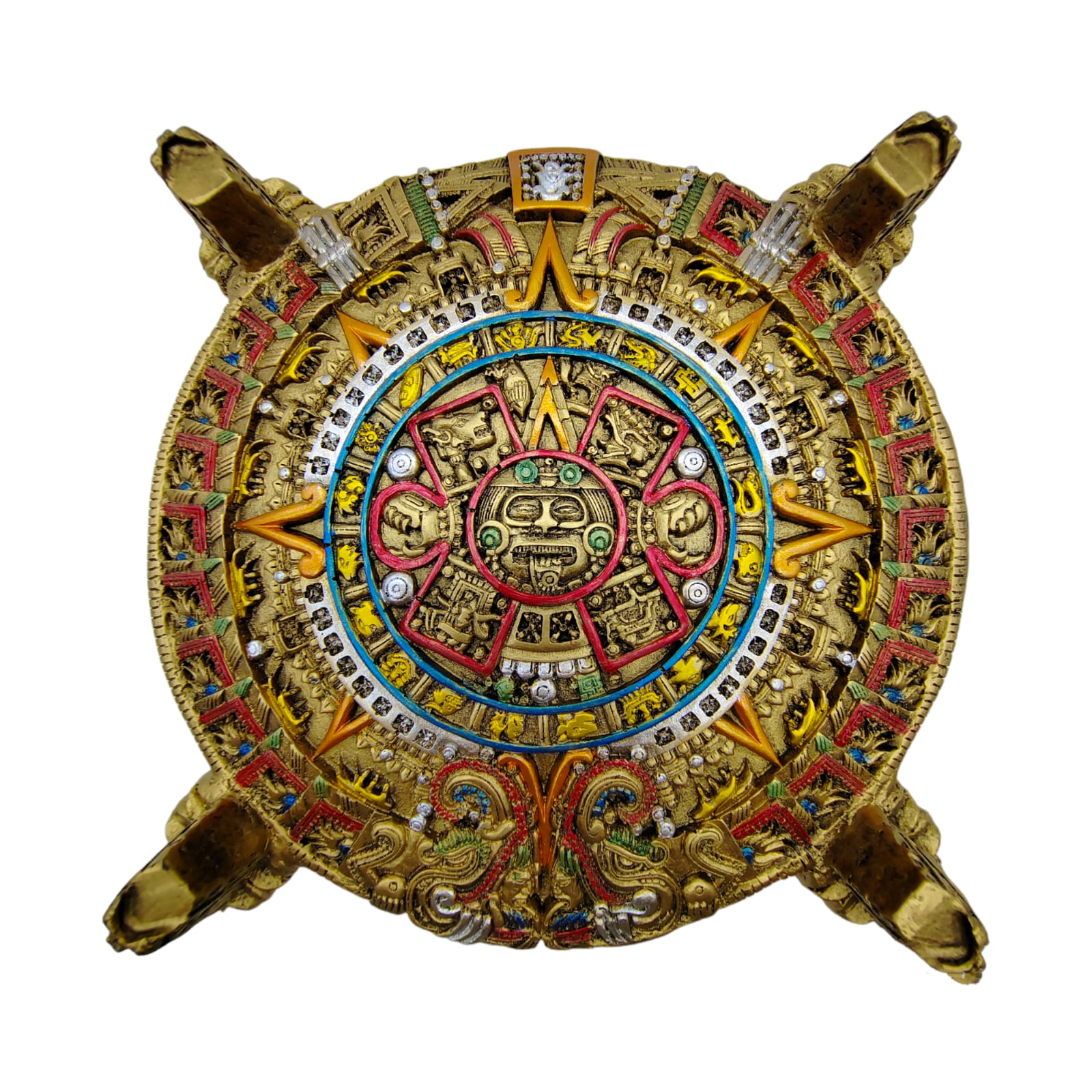 Ajedrez Calendario Azteca Con Quetzalcoatl 31cm