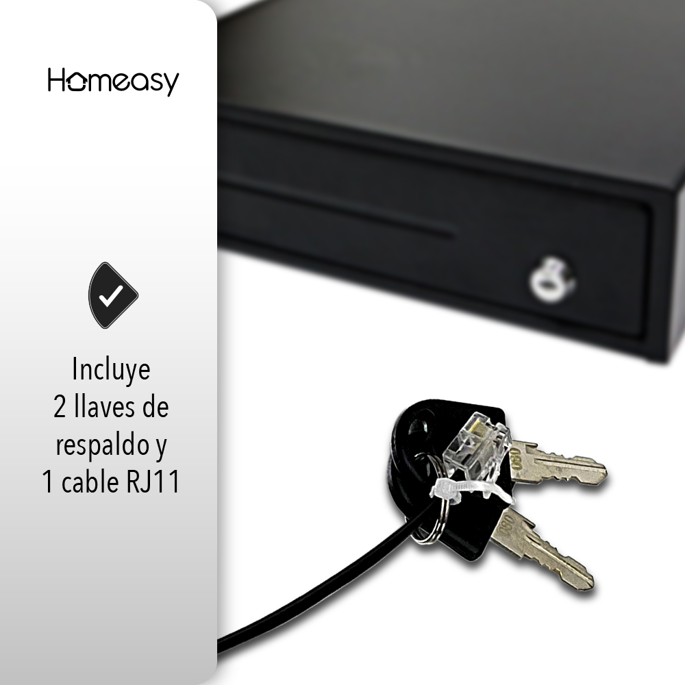 Cajon De Dinero Metálico Divisiones Para Billetes Y Monedas.