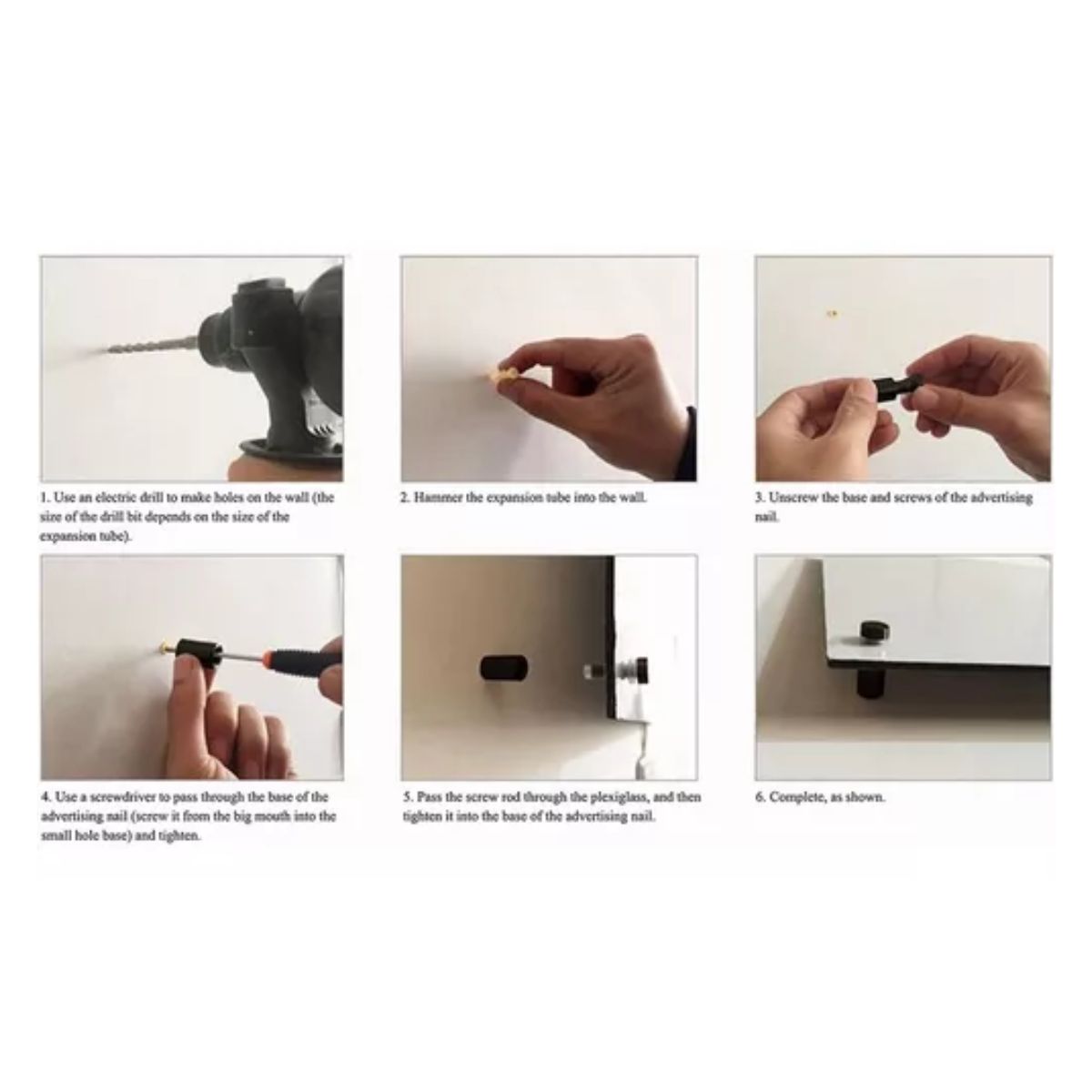 20pcs Chapetones De 25*30mm Para Montaje De Herrajes Vidrio negro