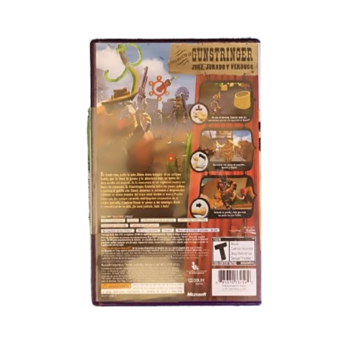 Juego Xbox 360 The Gunstringer Kinect consola gamer disco video juego