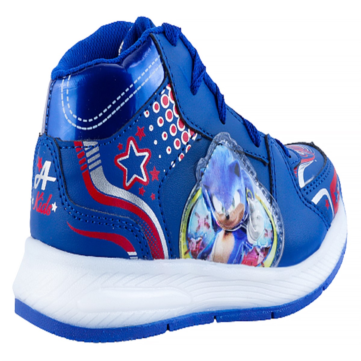 Tenis Niño Bota Sonic Luces Led Azul The Hedgehog 329-AR (12.0 - 21.5).