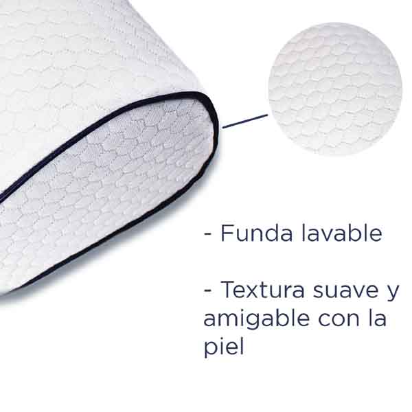 Hokins Almohada Cervical Ergonómica Rebote Lento (Suave)