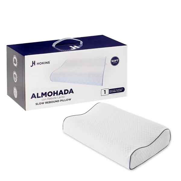 Hokins Almohada Cervical Ergonómica Rebote Lento (Suave)