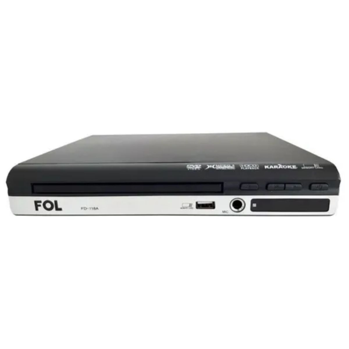 DVD Portatil 9 Pulgadas Fol FD-118A MPEG4 SVCD VCD MP3 Negro