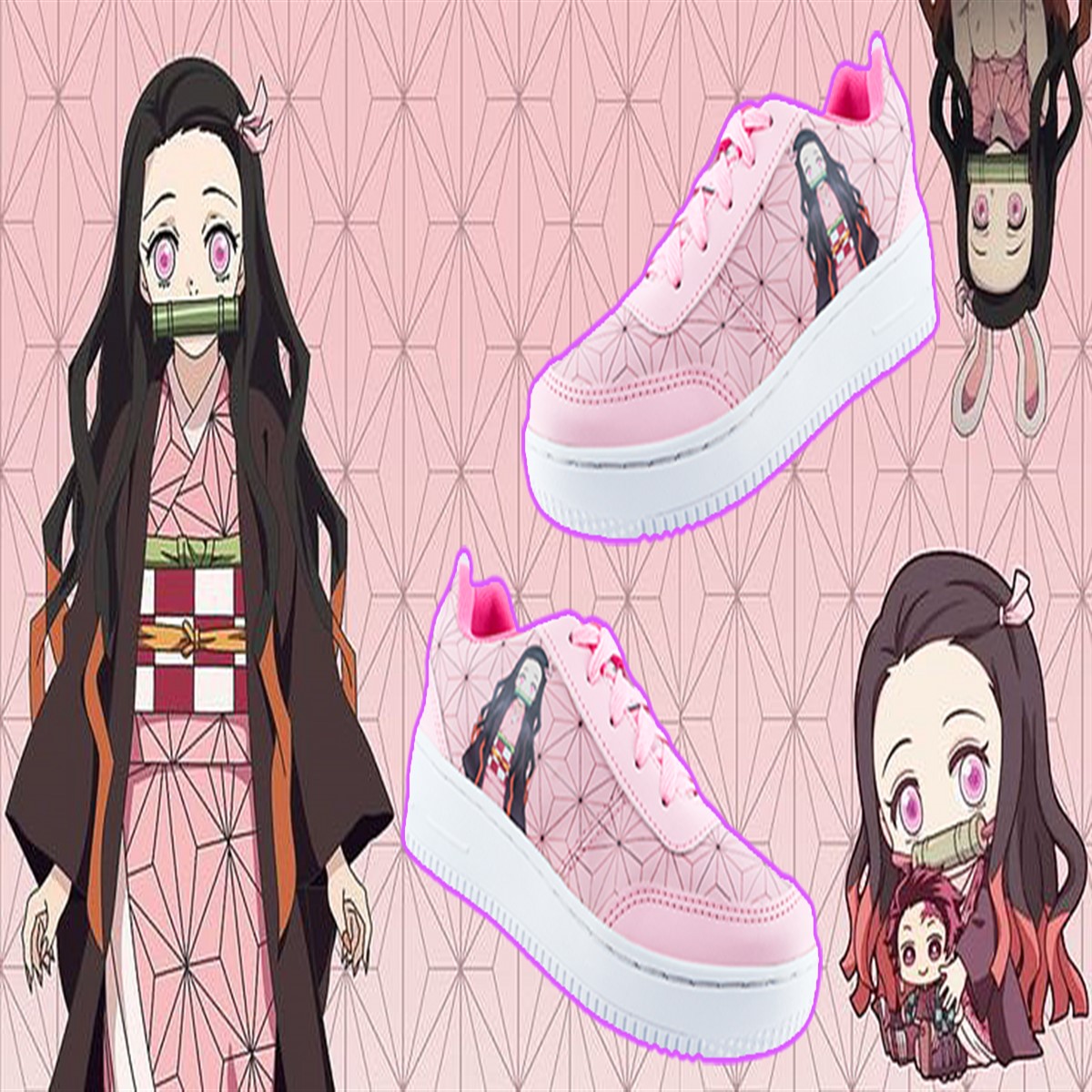 Tenis Nezuko Kamado Kimetsu No Yaiba Anime Tanjiro 309-2-rn.