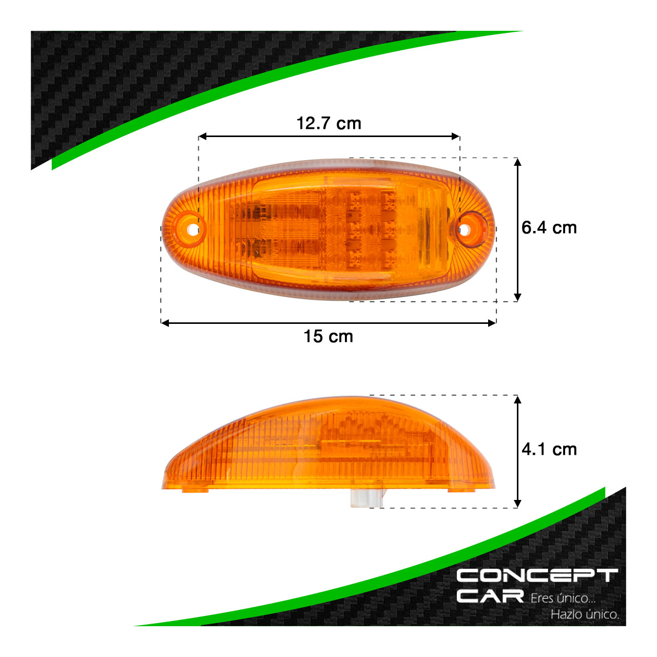 Plafon Lateral 11 Led International Prostar Tipo Original