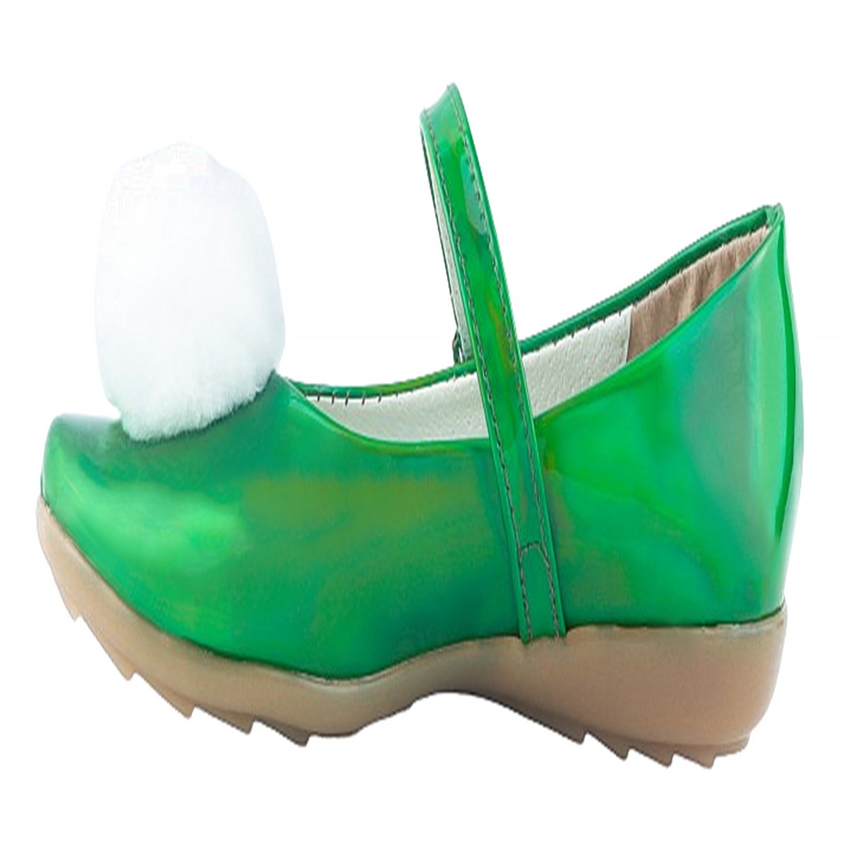 Zapato Niñas Campanita Zapatillas Princesas 07-VC Verde Tornasol.
