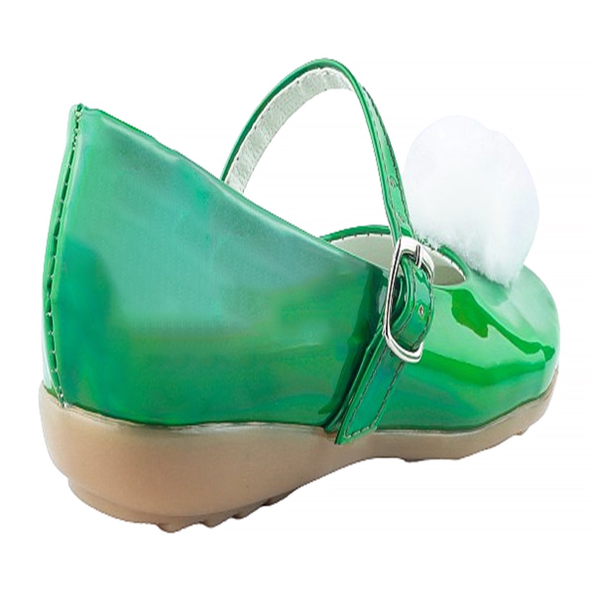Zapato Niñas Campanita Zapatillas Princesas 07-VC Verde Tornasol.