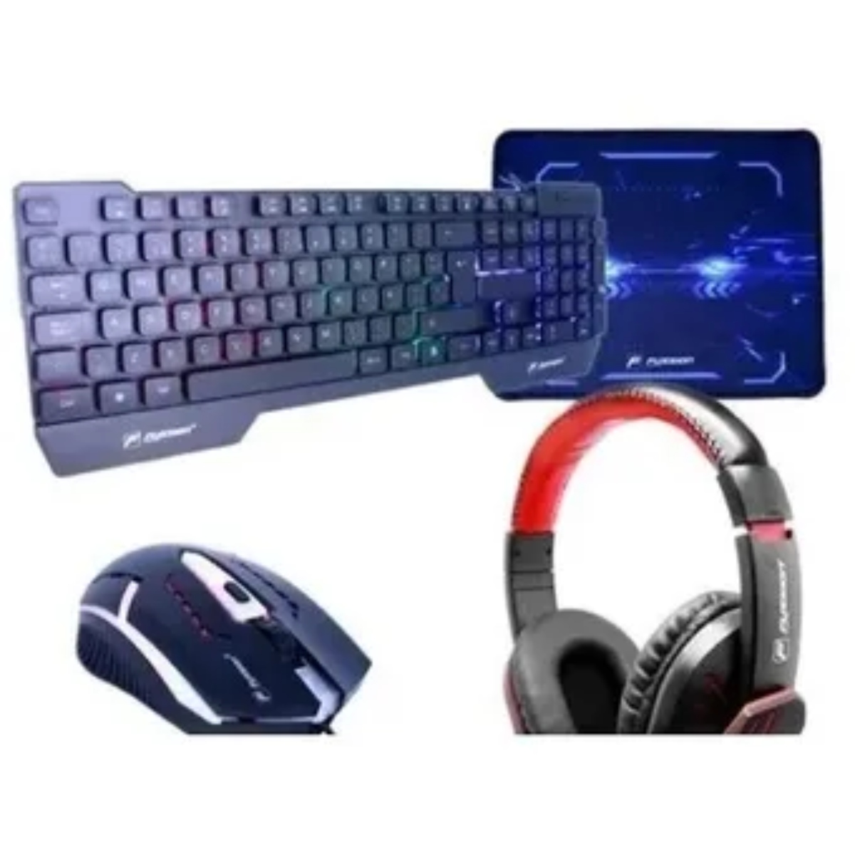 Combo Fussion KIT-2001 Teclado/Audífonos/Mouse Cable 1.26 END1.