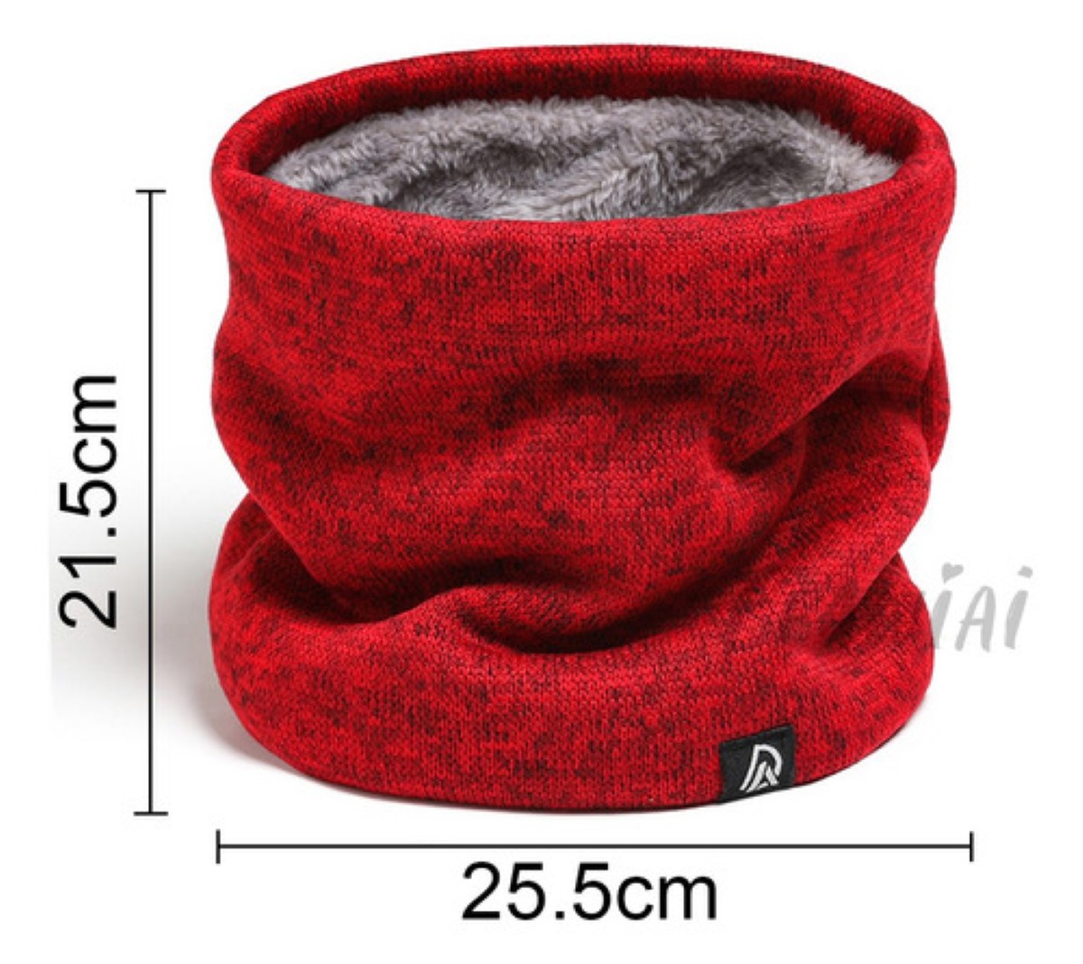 Bufanda Cuello Invierno Frío De Unisex Caballero Termico rojo